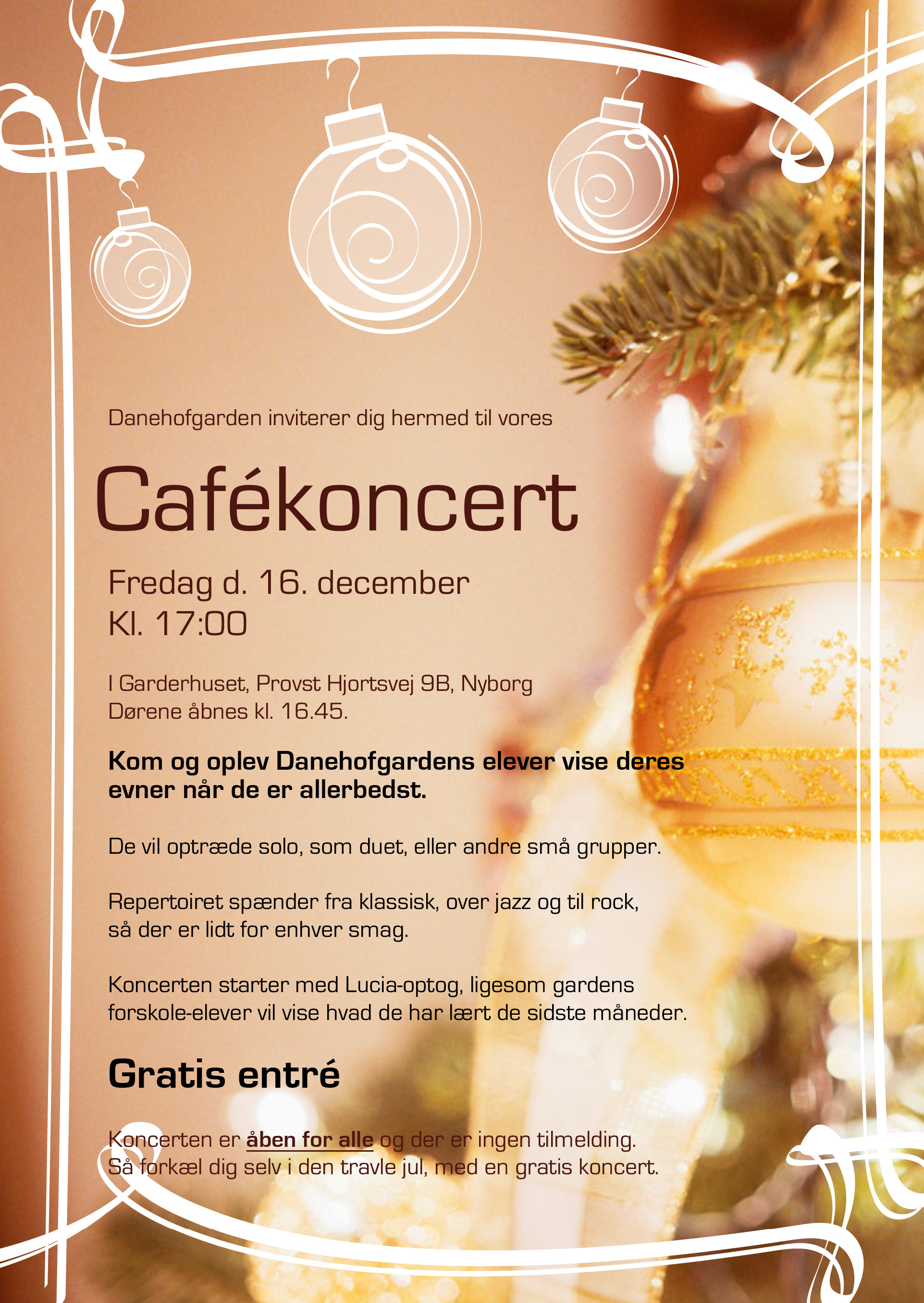 Plakat Cafékoncert